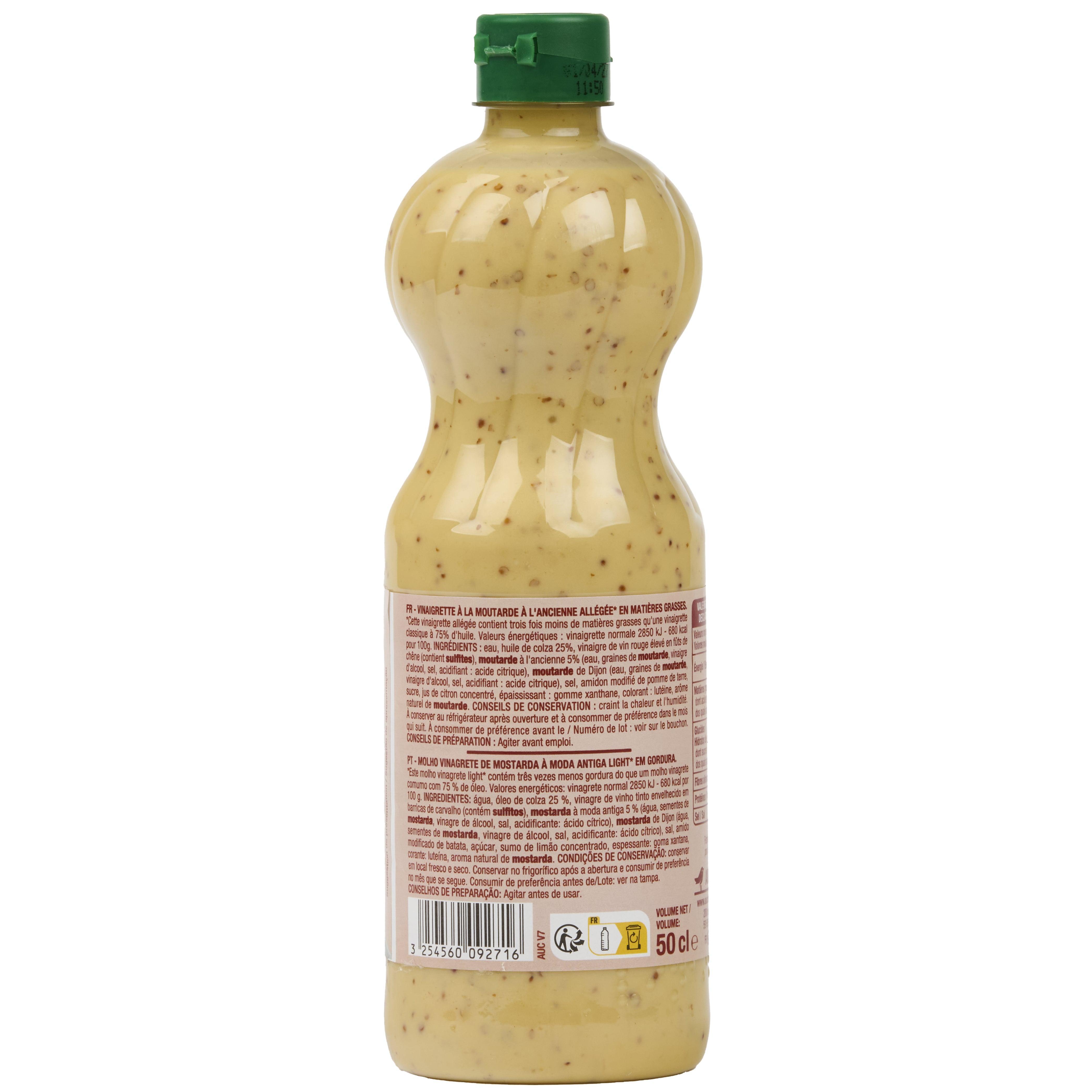 Voir la diapositive 3 : AUCHAN Vinaigrette allégée à la moutarde 50cl
