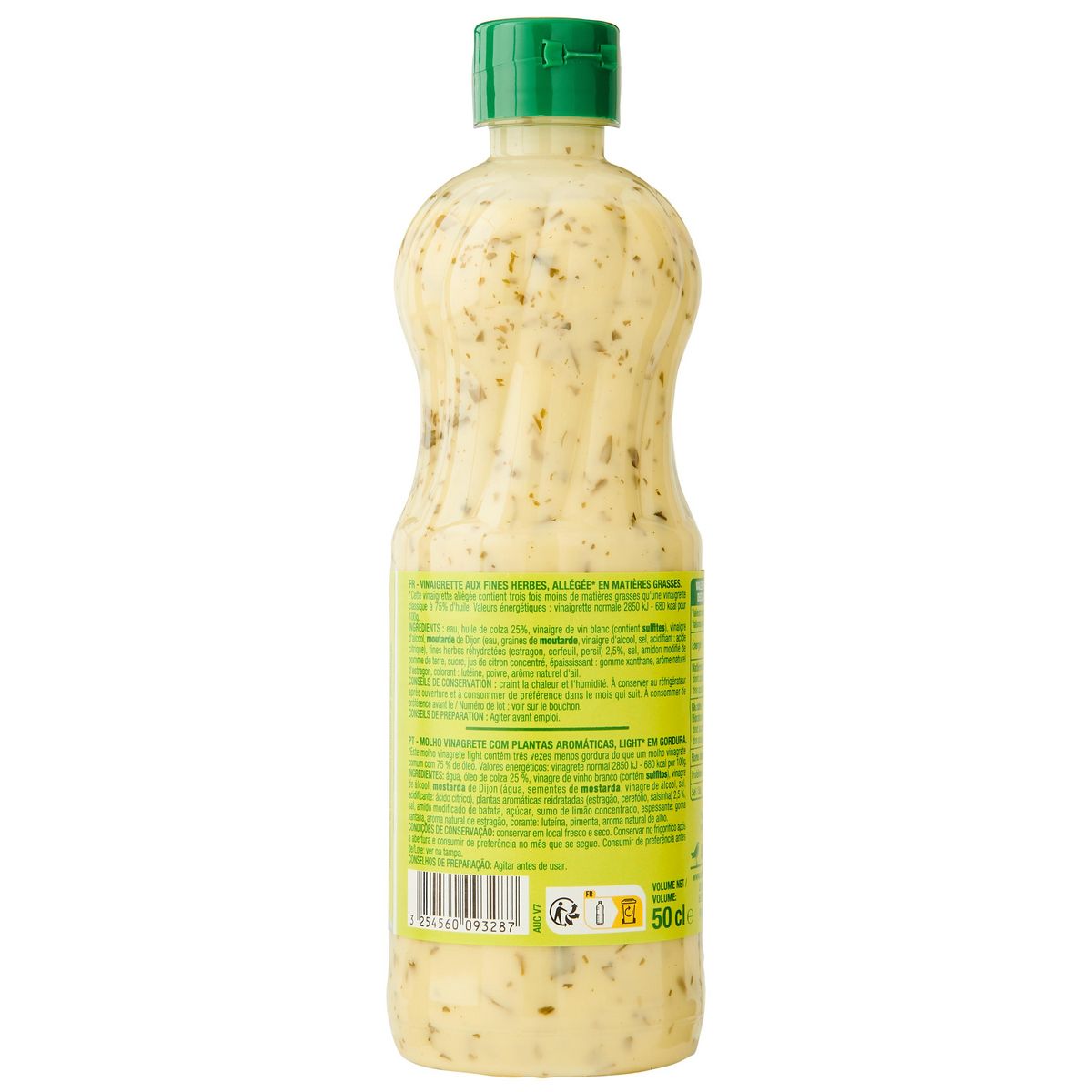 AUCHAN Vinaigrette allégée aux fines herbes 50cl