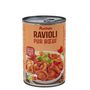 Voir la diapositive 2 : AUCHAN Ravioli pur bœuf viande bovine origine France 1 personne 400g