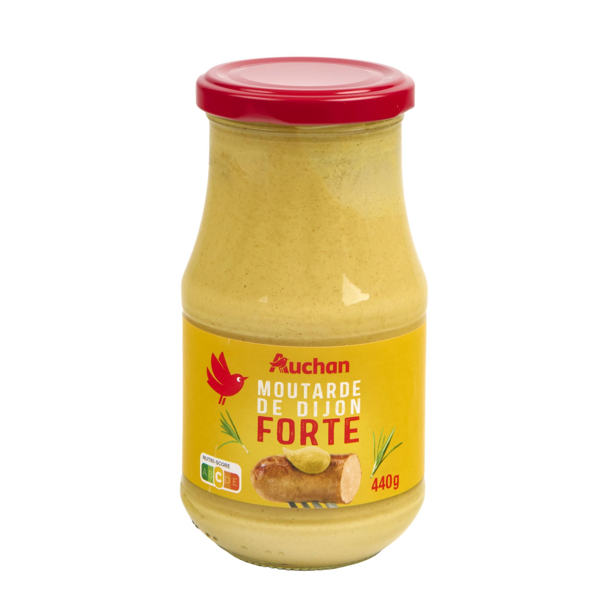 Voir la diapositive 4 : AUCHAN Moutarde de Dijon forte 440g