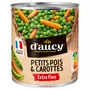 D'AUCY Petits pois carottes extra fins 100% cultivés en France 530g