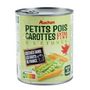 Voir la diapositive 3 : AUCHAN Petits pois carottes à l'étuvée extra-fins 530g
