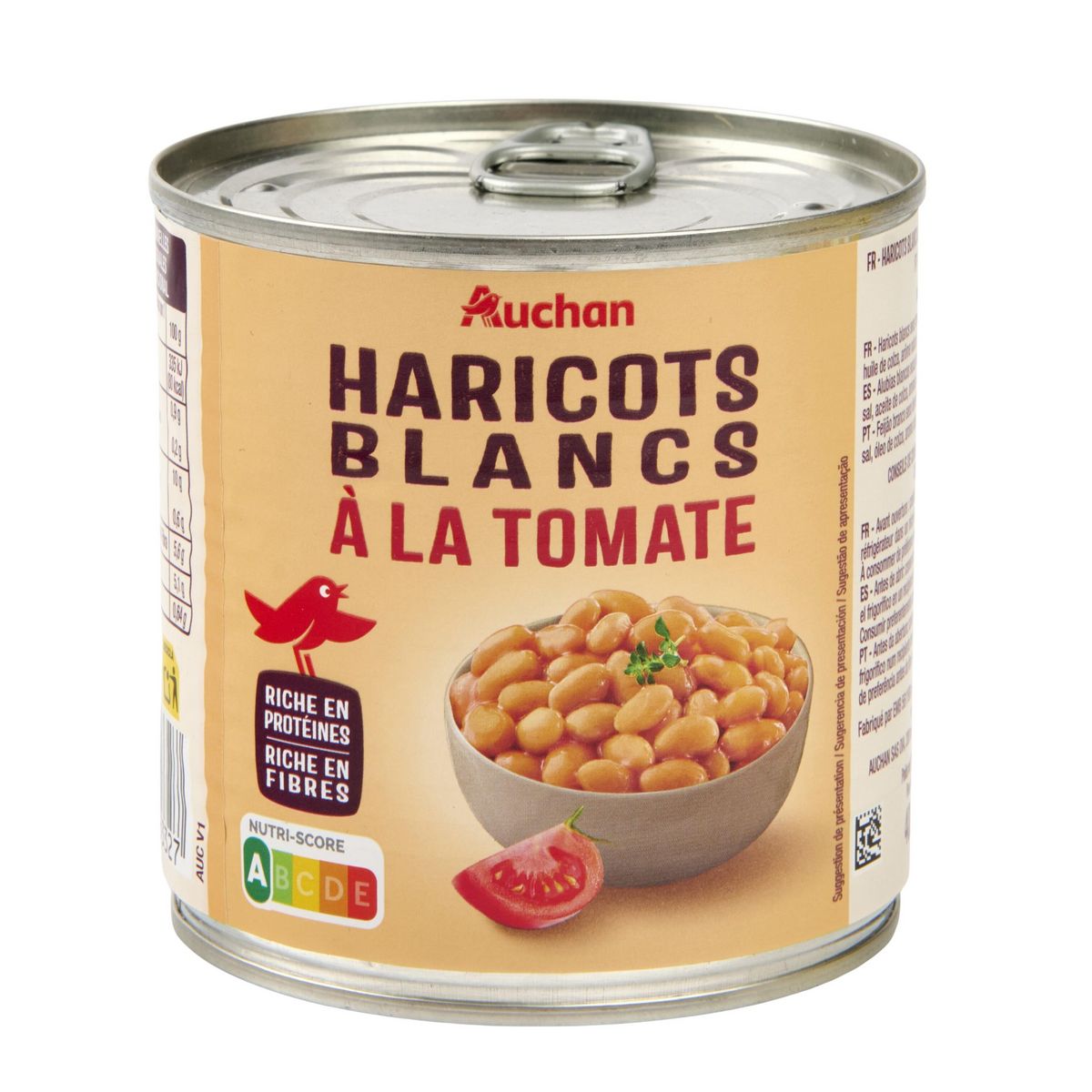 AUCHAN Haricots blancs à la tomate 400g