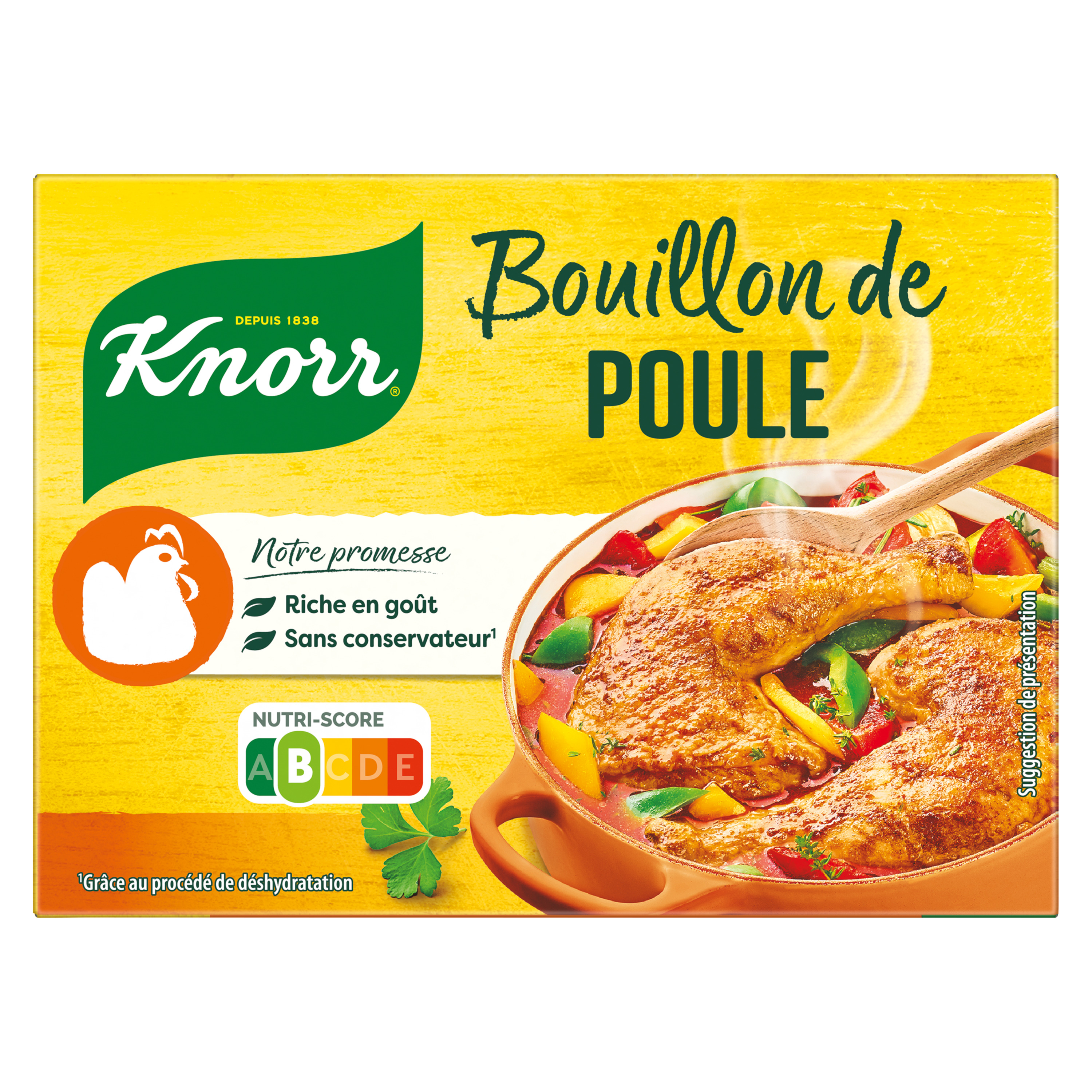 Voir la diapositive 2 : KNORR Bouillon de poule sans conservateur 15 tablettes 150g