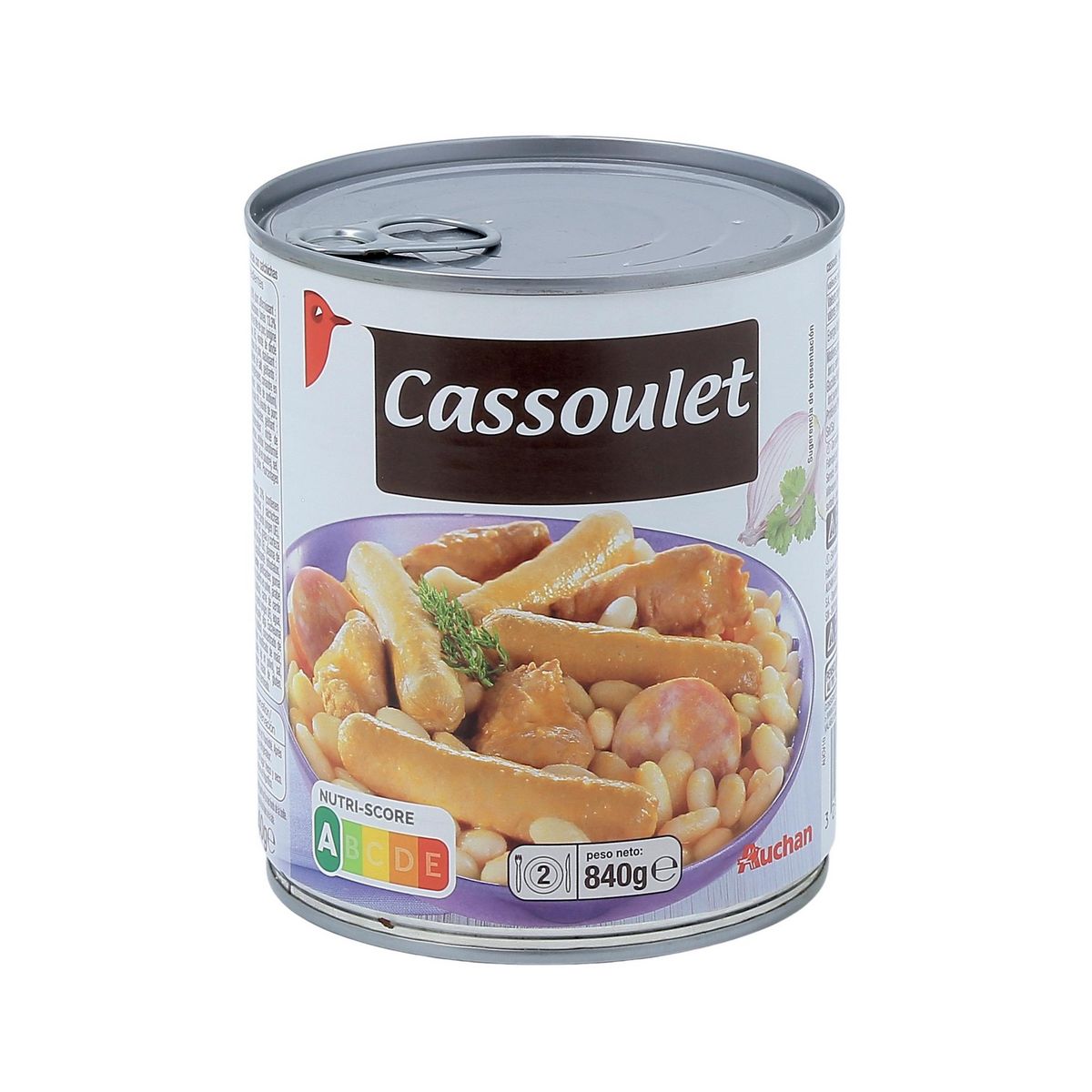 AUCHAN Cassoulet 2 personnes 840g
