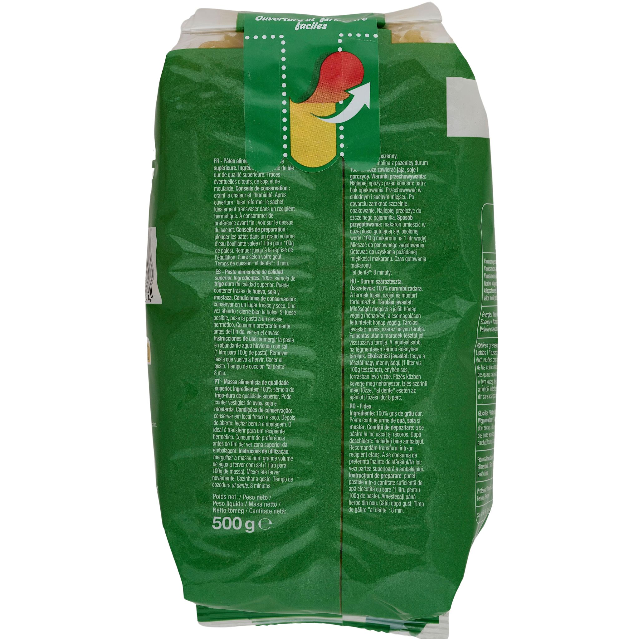 Voir la diapositive 3 : AUCHAN Nouilles 500g