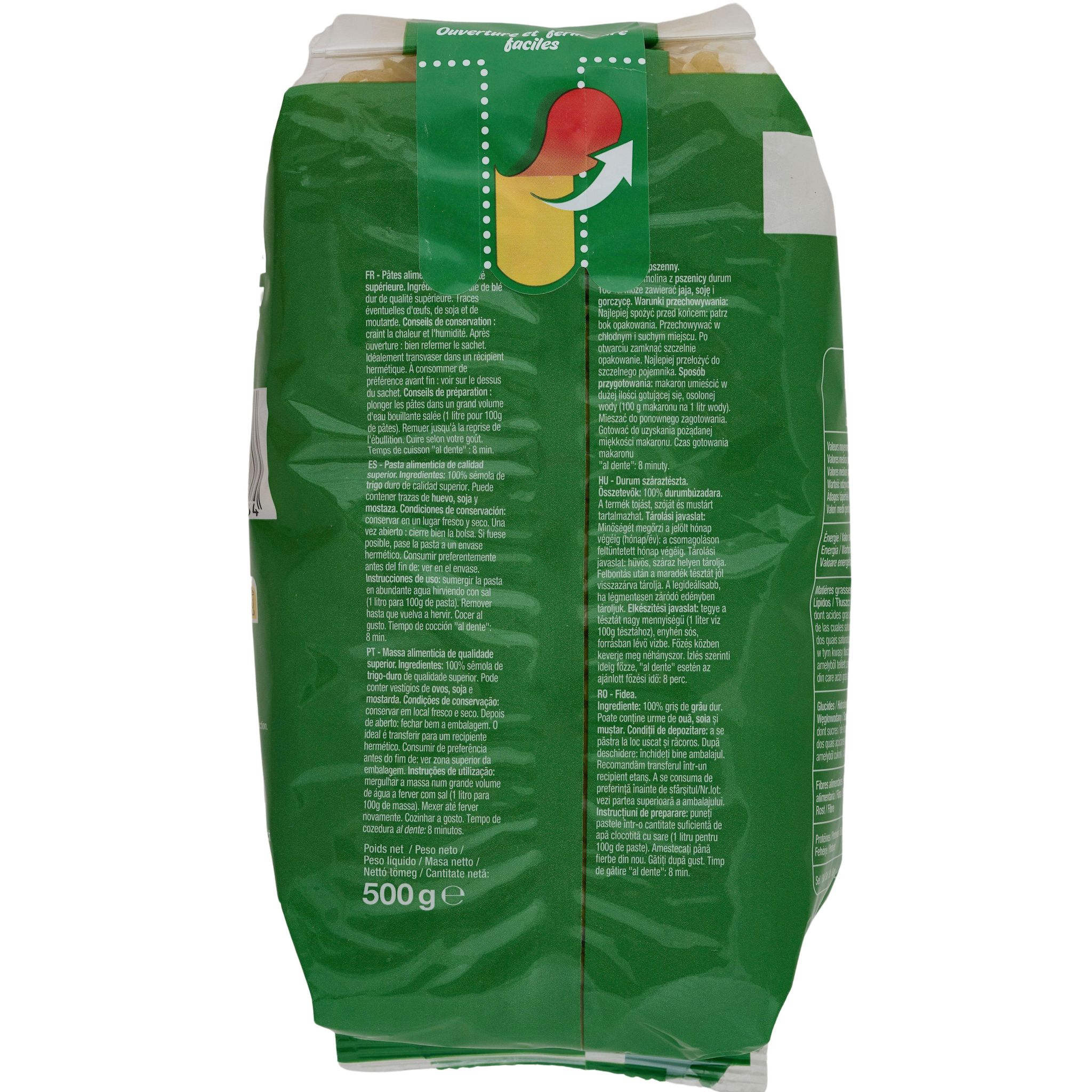 Voir la diapositive 4 : AUCHAN Nouilles 500g