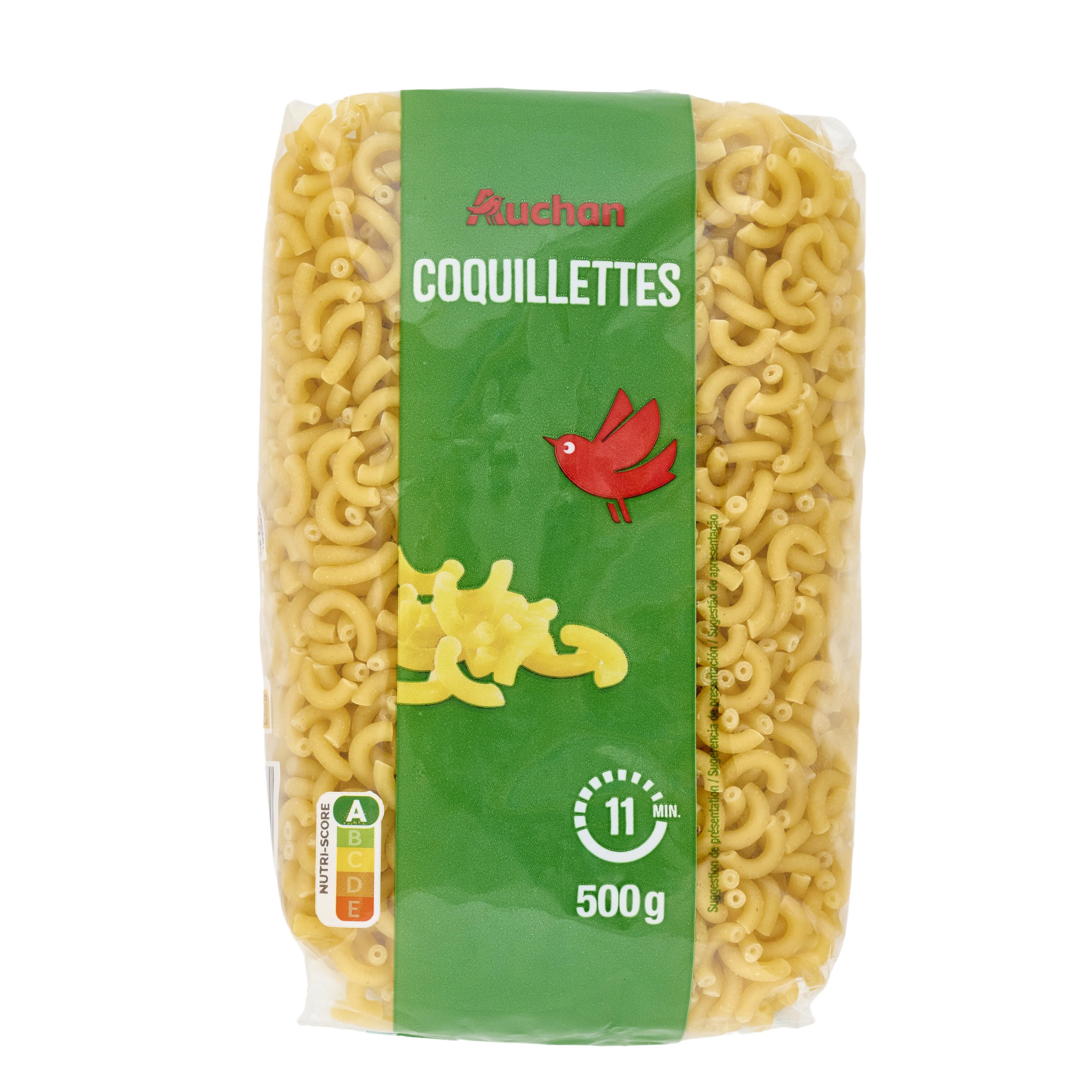 Voir la diapositive 3 : AUCHAN Coquillettes 500g