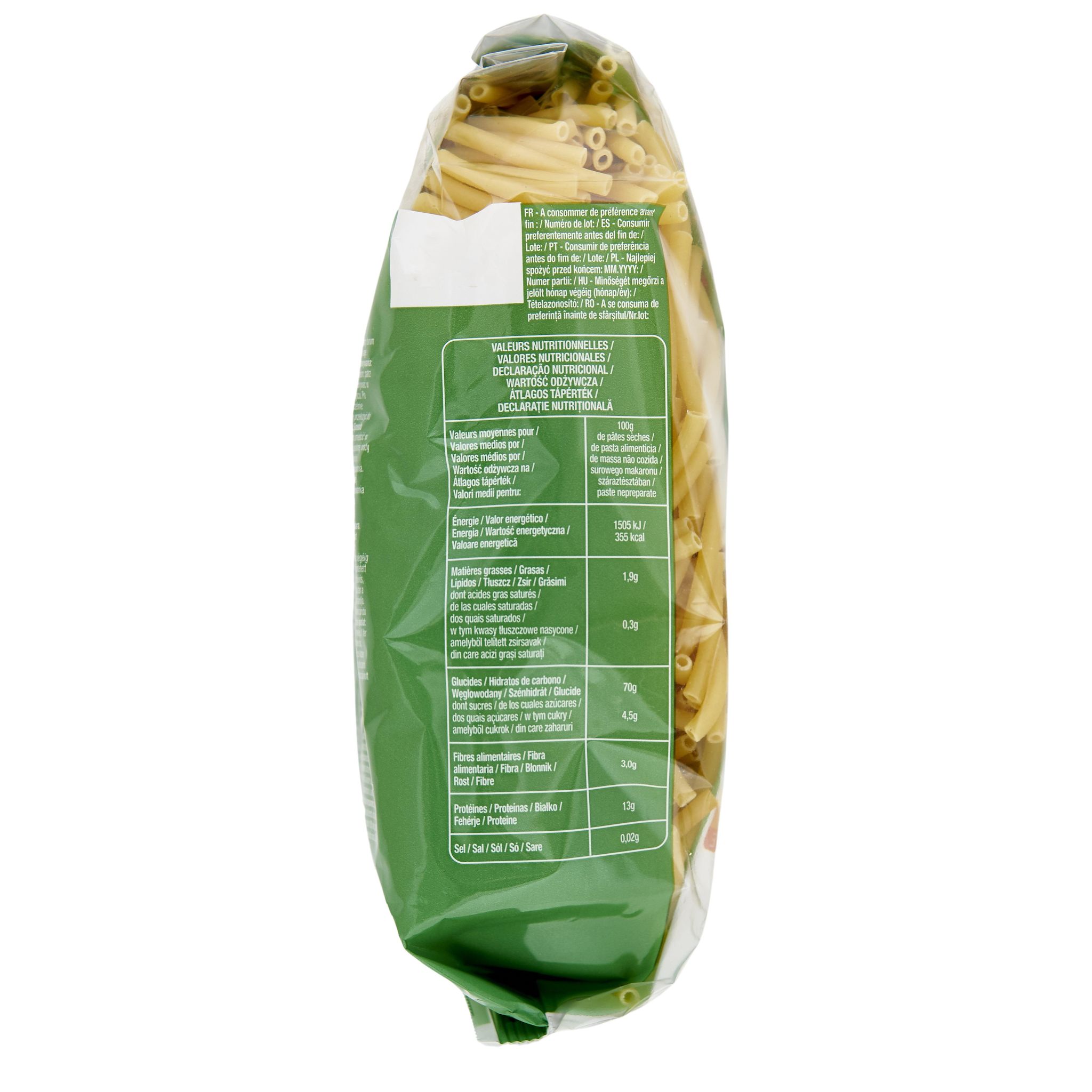 Voir la diapositive 3 : AUCHAN Macaroni 500g