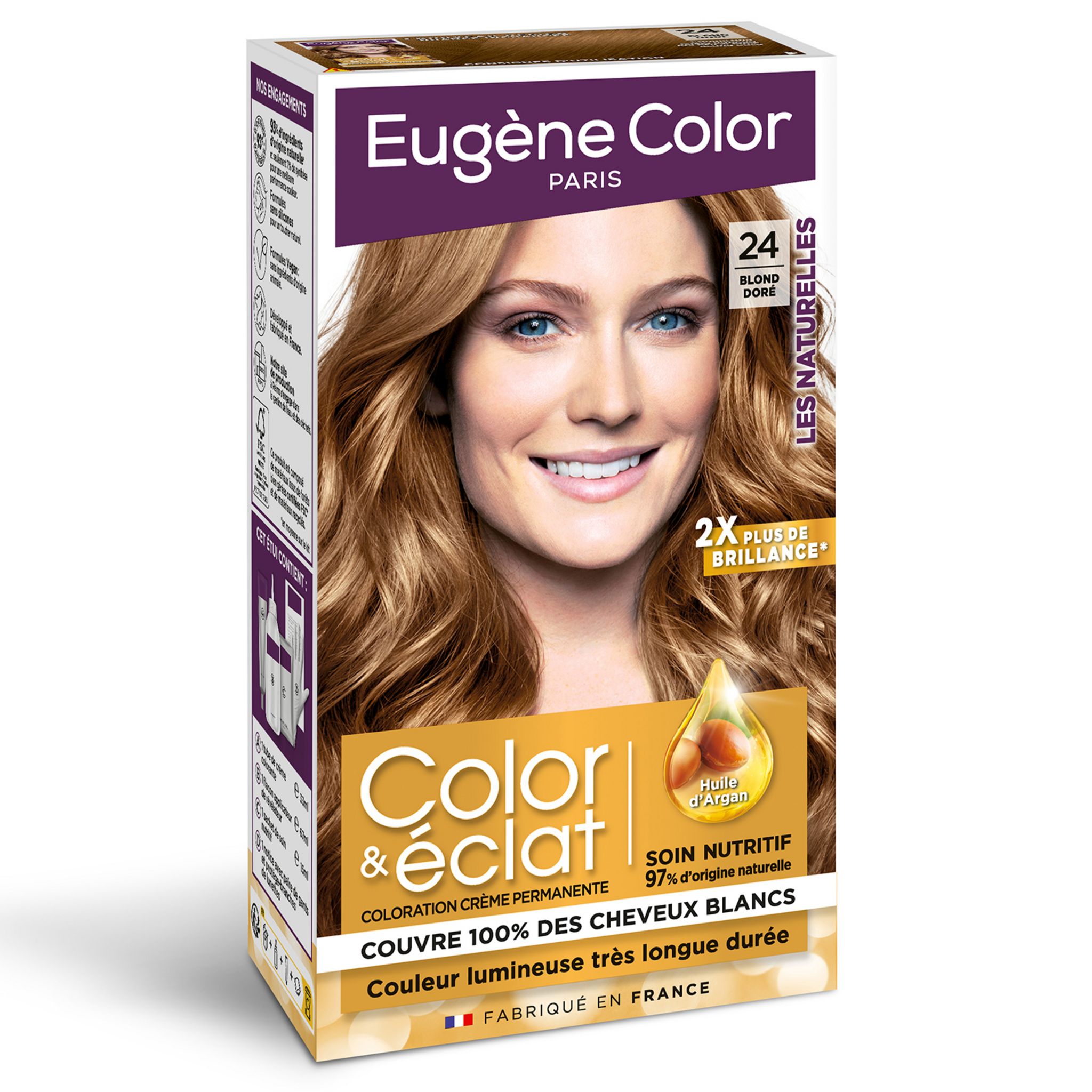 EUGENE COLOR Les naturelles blond doré n°24 couleur très longue durée 1 kit