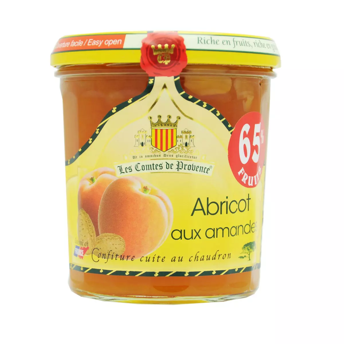 LES COMTES DE PROVENCE Confiture d'abricots aux amandes 340g