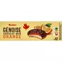 AUCHAN Génoises nappées de chocolat noir saveur orange 12 biscuits 150g