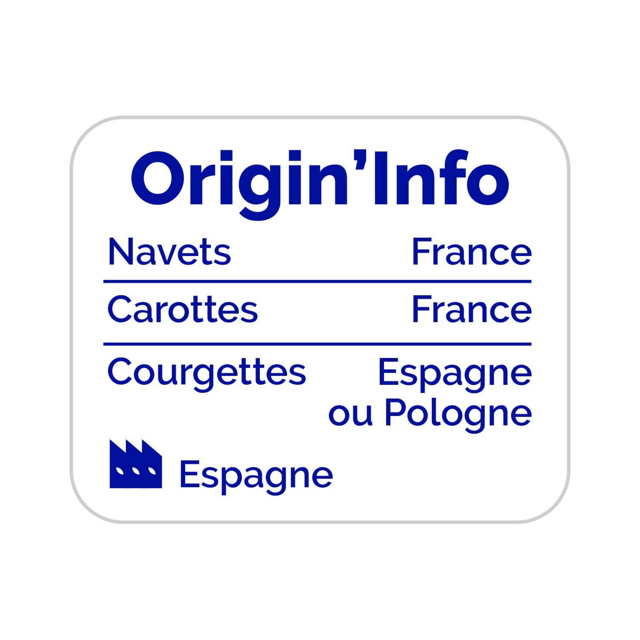 Voir la diapositive 2 : D'AUCY Légumes pour couscous recette orientale avec purée de tomates 800g