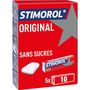 Voir la diapositive 2 : STIMOROL Original chewing-gums sans sucres avec édulcorants 5x10 dragées 70g