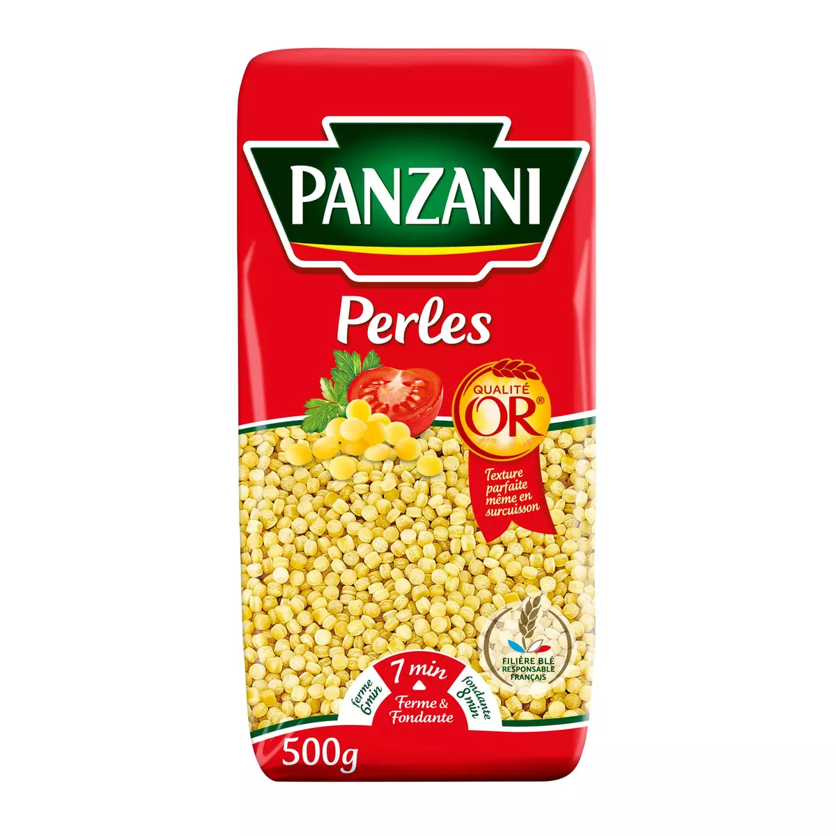 PANZANI Perles qualité or filière blé responsable 500g