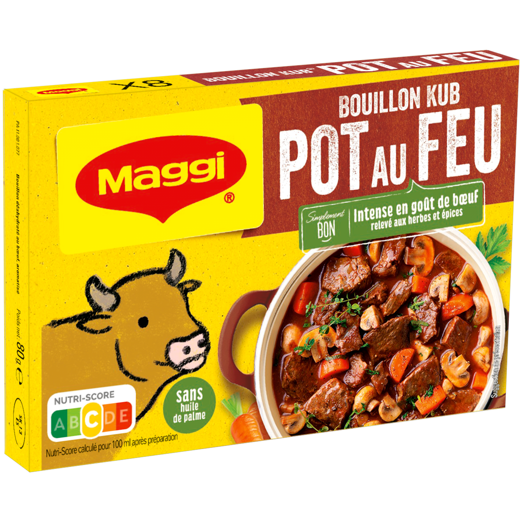 MAGGI Bouillon Kub goût pot au feu 80g