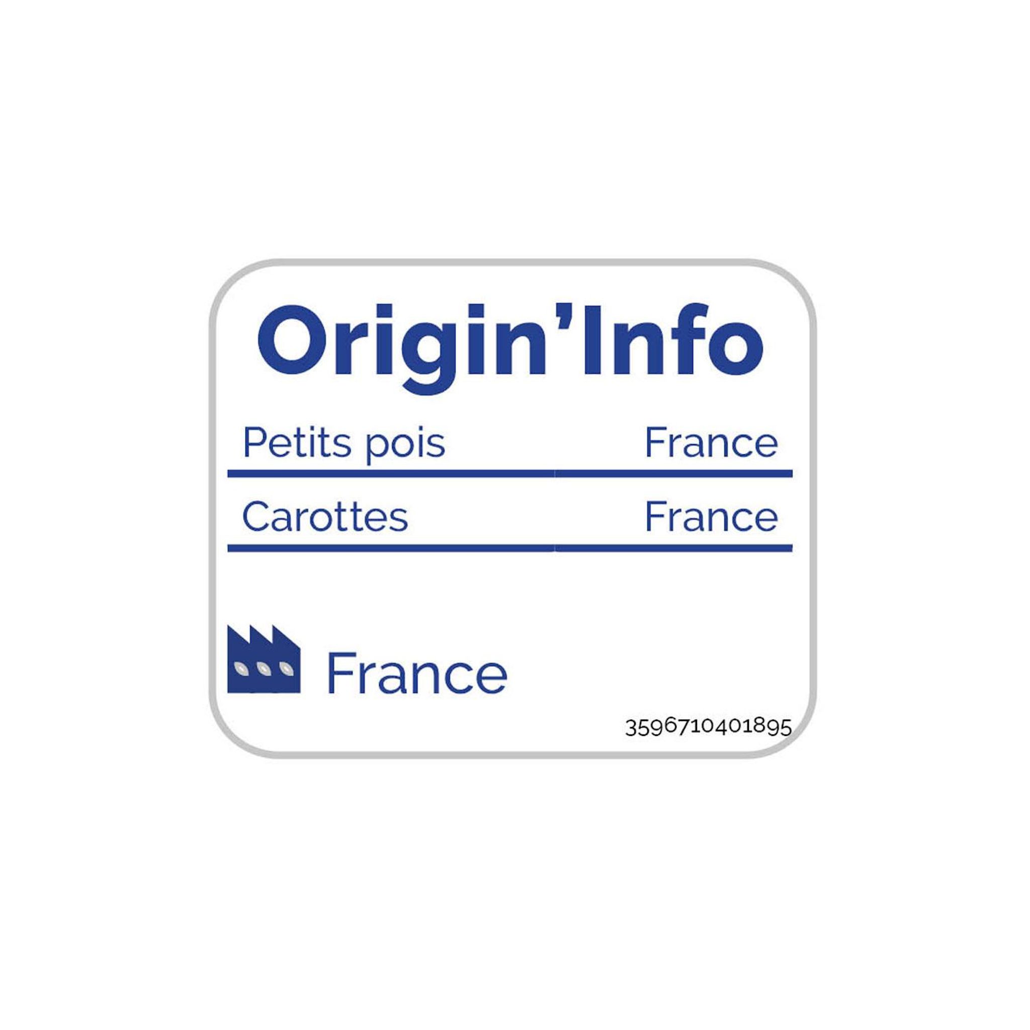 Voir la diapositive 3 : AUCHAN Petits pois carottes extra-fins 3x130g