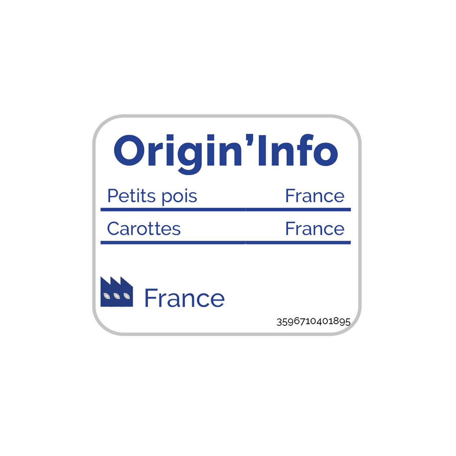 Voir la diapositive 4 : AUCHAN Petits pois carottes extra-fins 3x130g