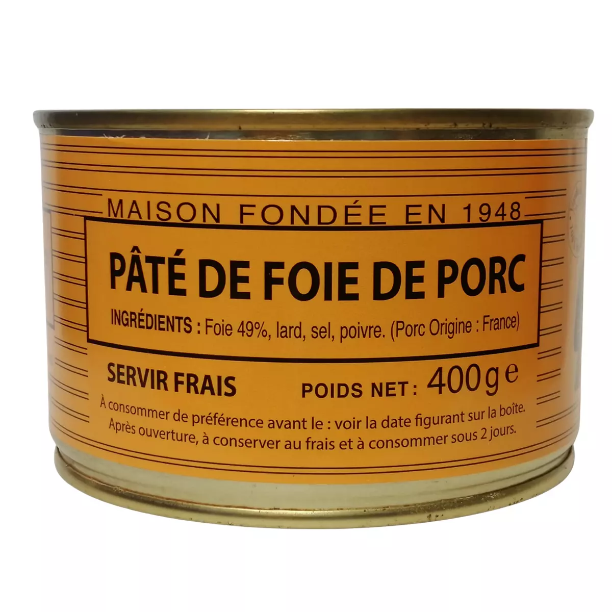 LOU GASCOUN Pâté de foie de porc 400g