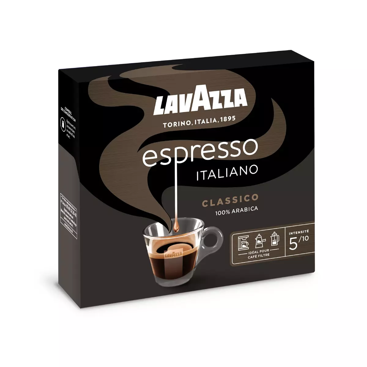 LAVAZZA Café Espresso barista en grains intensité 6 1kg pas cher