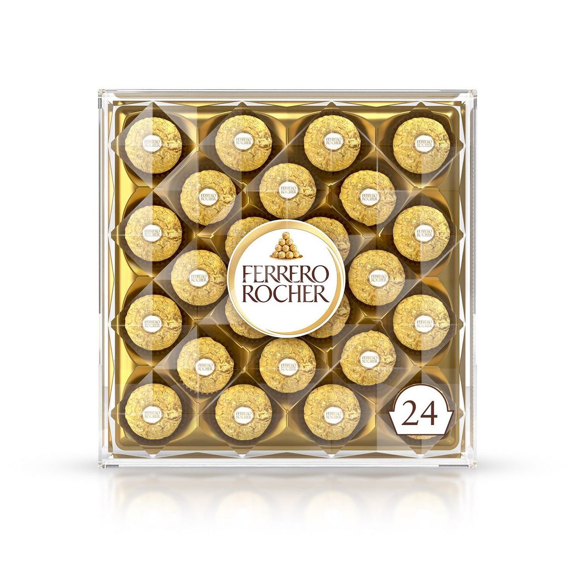 FERRERO Rocher gaufrettes chocolat lait et noisettes 24 pièces 300g