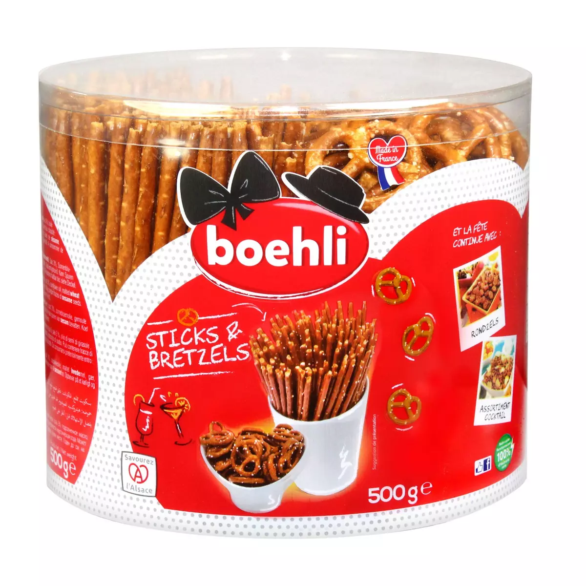 BOEHLI Sticks et bretzels 500g
