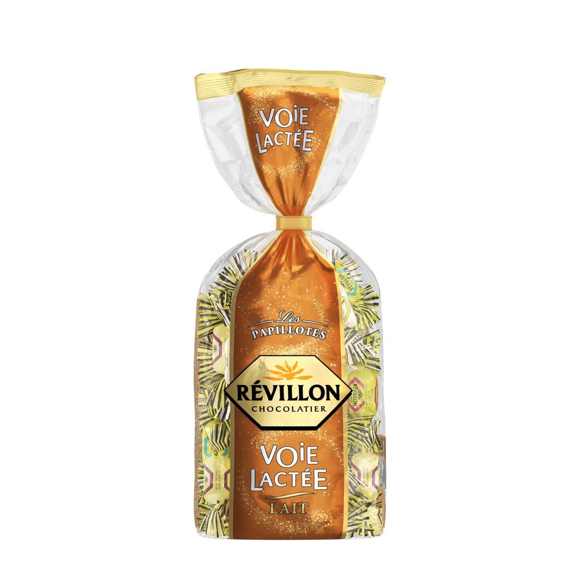 REVILLON CHOCOLATIER Les papillotes Voie Lactée chocolats au lait en sachet 420g