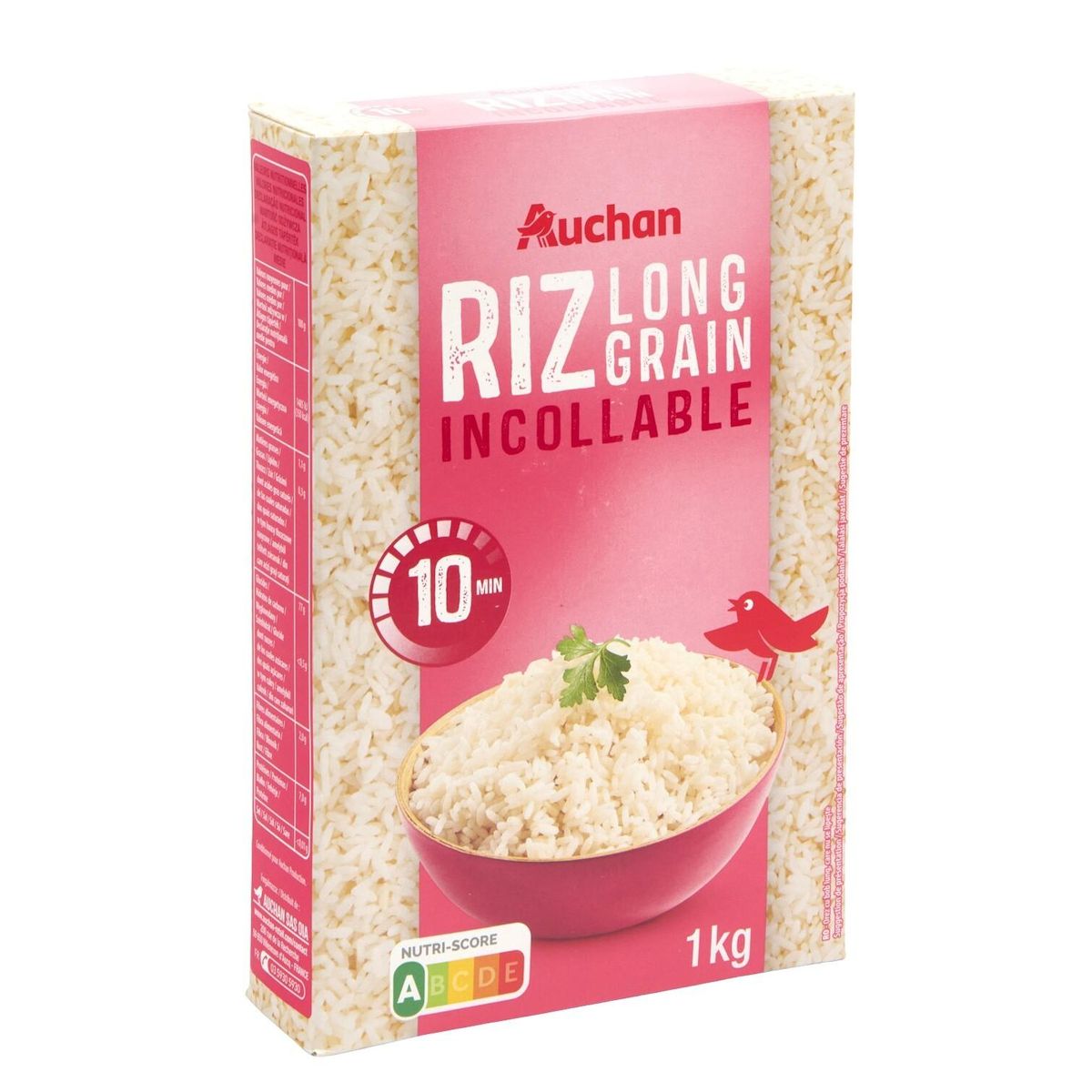 AUCHAN Riz long grain incollable 1kg
