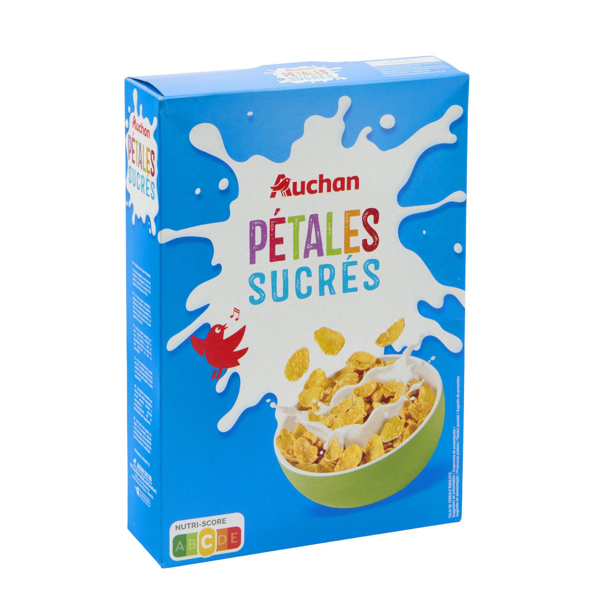 Voir la diapositive 3 : AUCHAN Sugar flakes céréales nature au sucre 375g