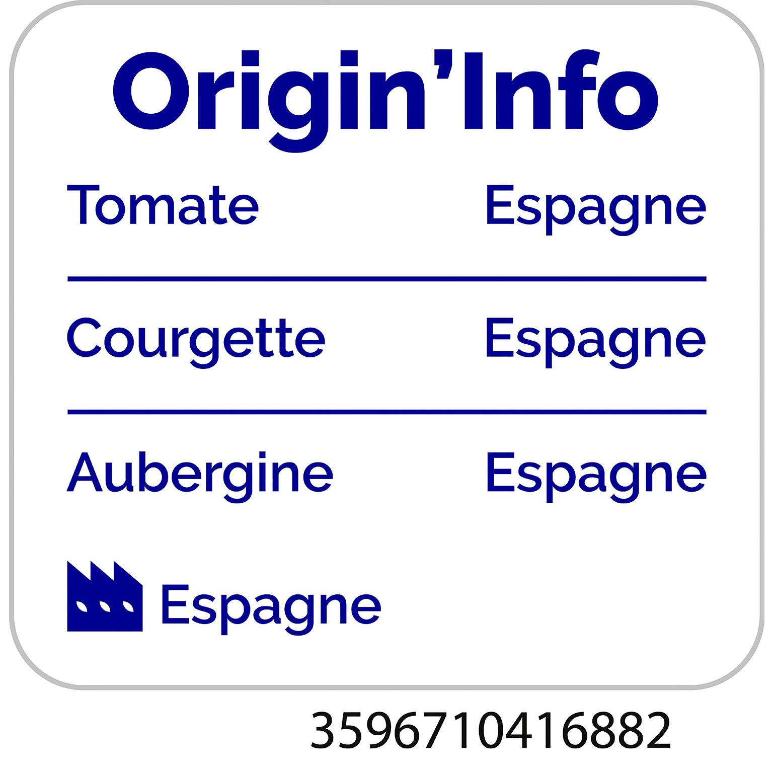 Voir la diapositive 4 : AUCHAN Ratatouille 375g