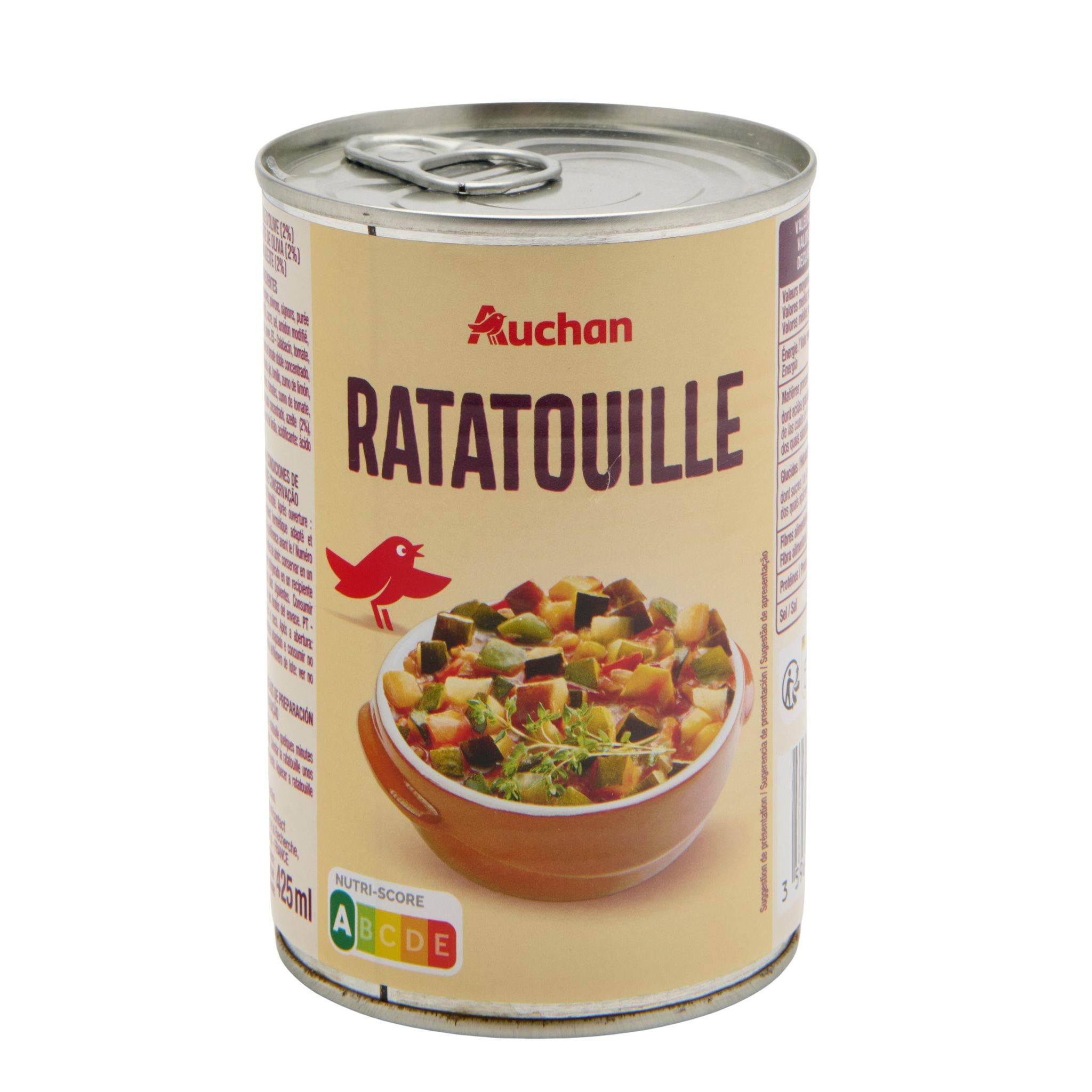 Voir la diapositive 5 : AUCHAN Ratatouille 375g
