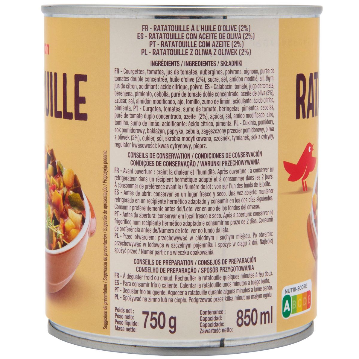 AUCHAN Ratatouille 750g