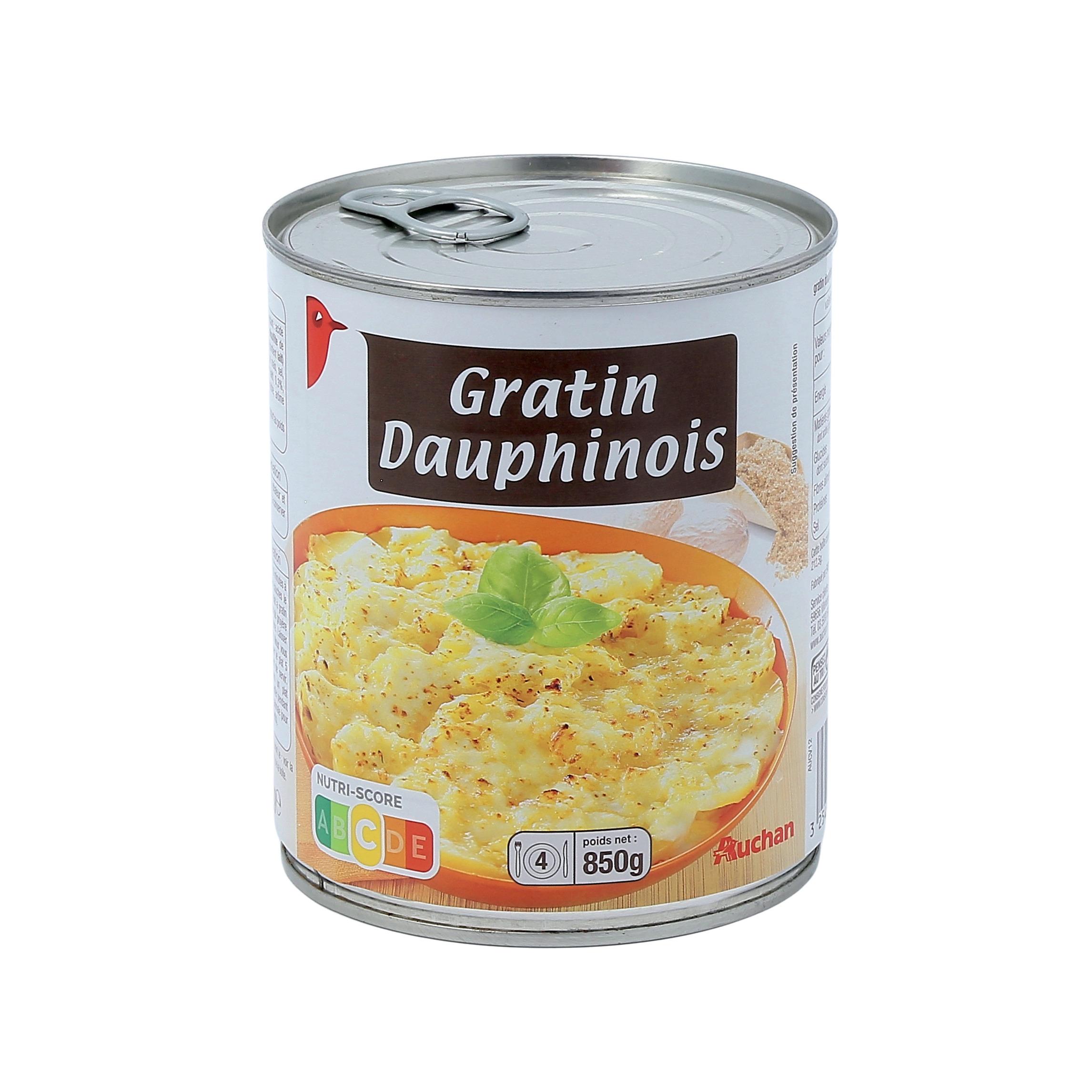 Voir la diapositive 2 : AUCHAN Gratin dauphinois 4 portions 850g