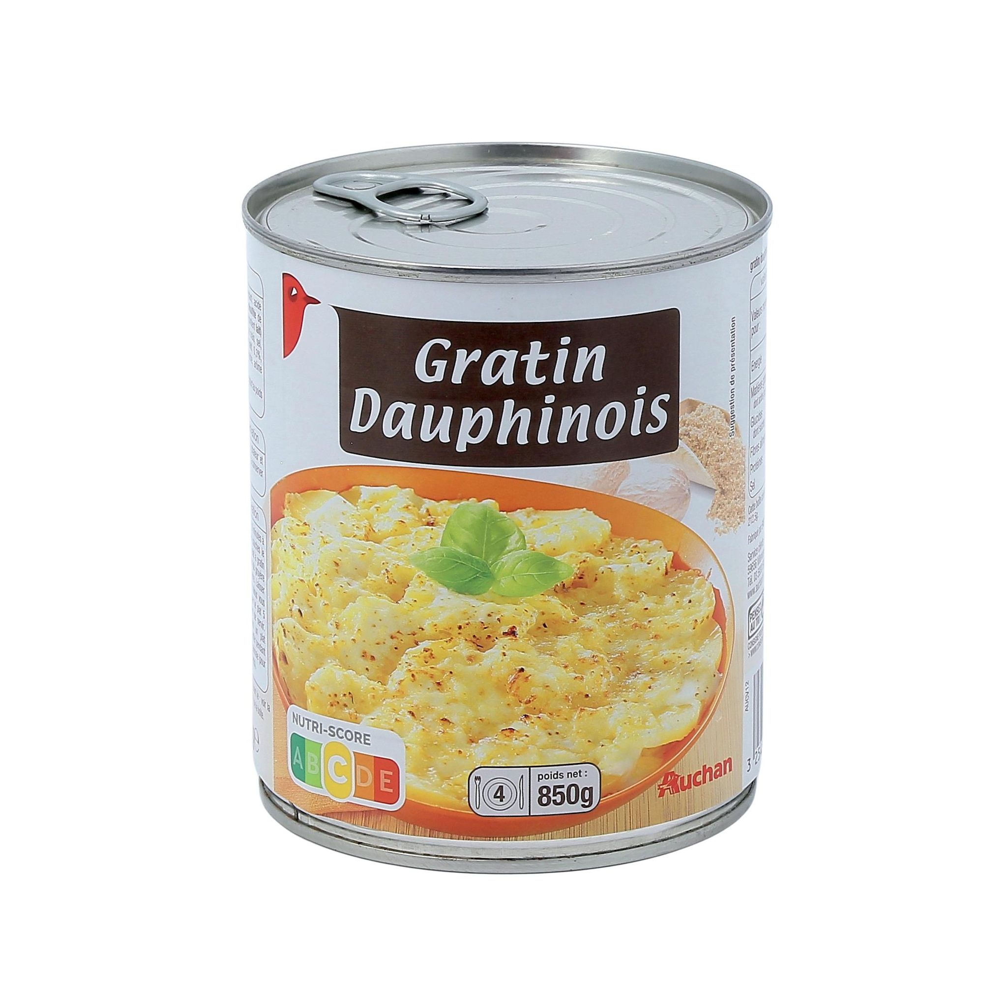 Voir la diapositive 2 : AUCHAN Gratin dauphinois 850g
