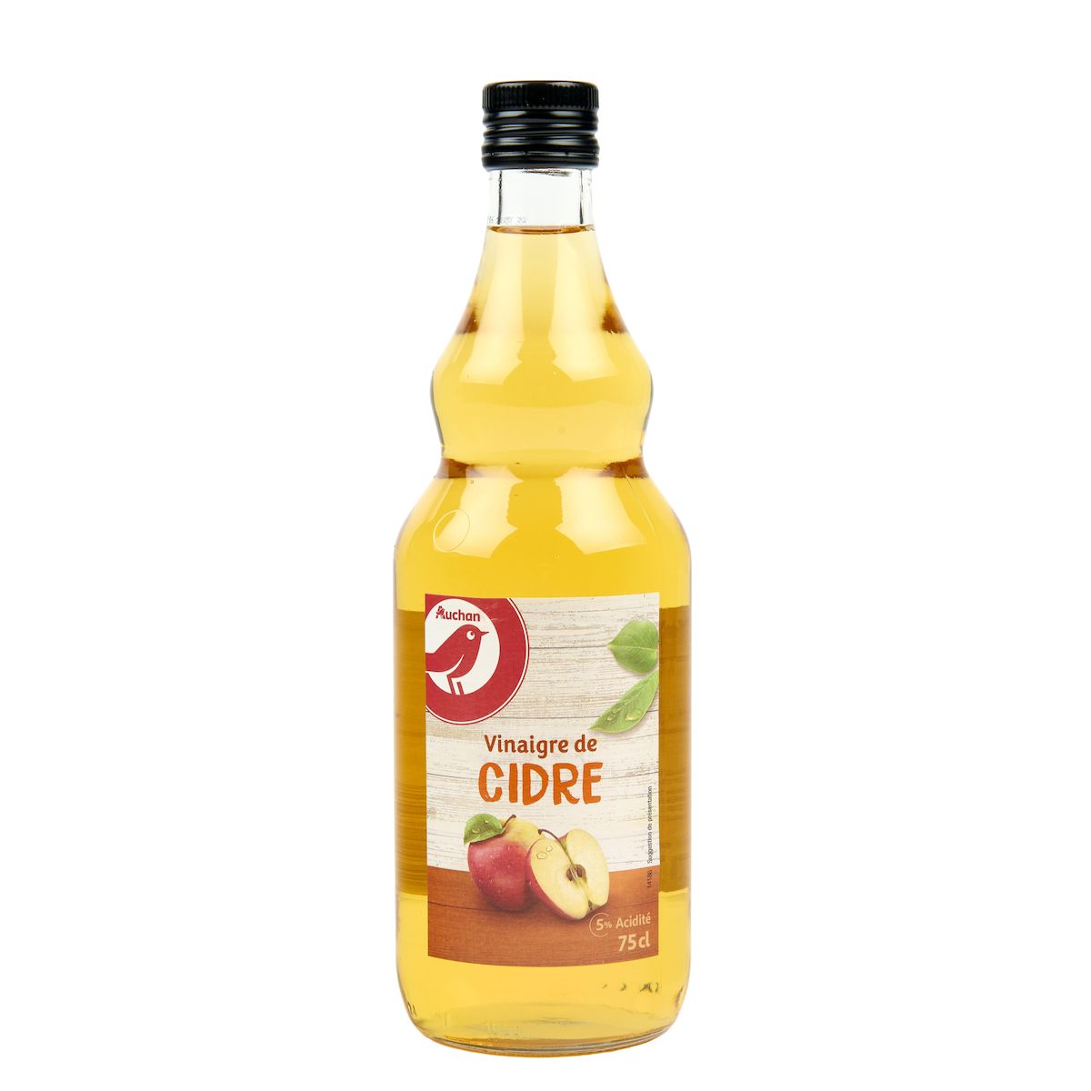 AUCHAN Vinaigre de cidre 75cl