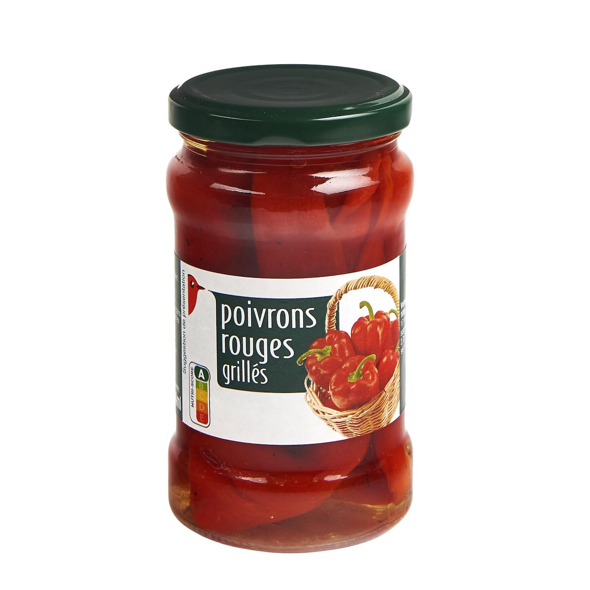 AUCHAN Poivrons rouges grillés 280g