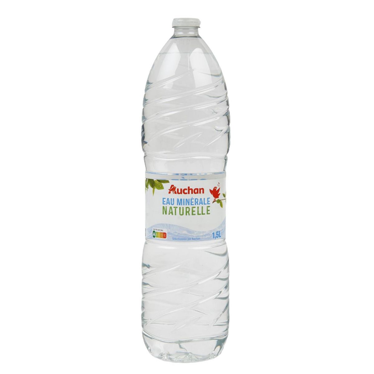 AUCHAN Eau minérale naturelle sources variables 1,5l