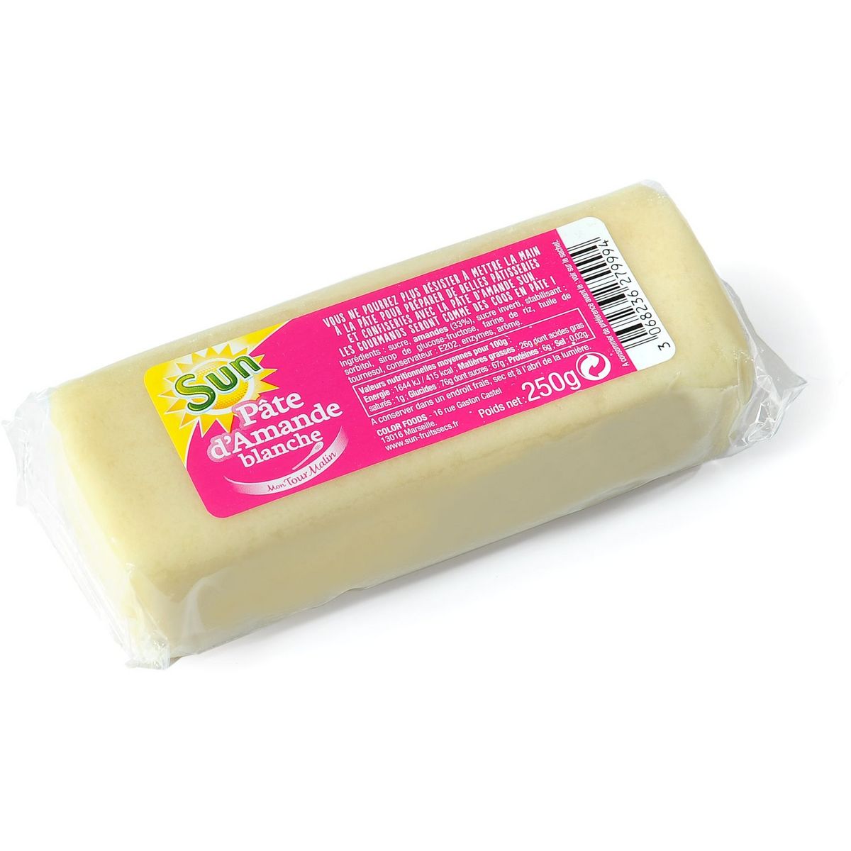 SUN Pâte d'amande blanche 250g