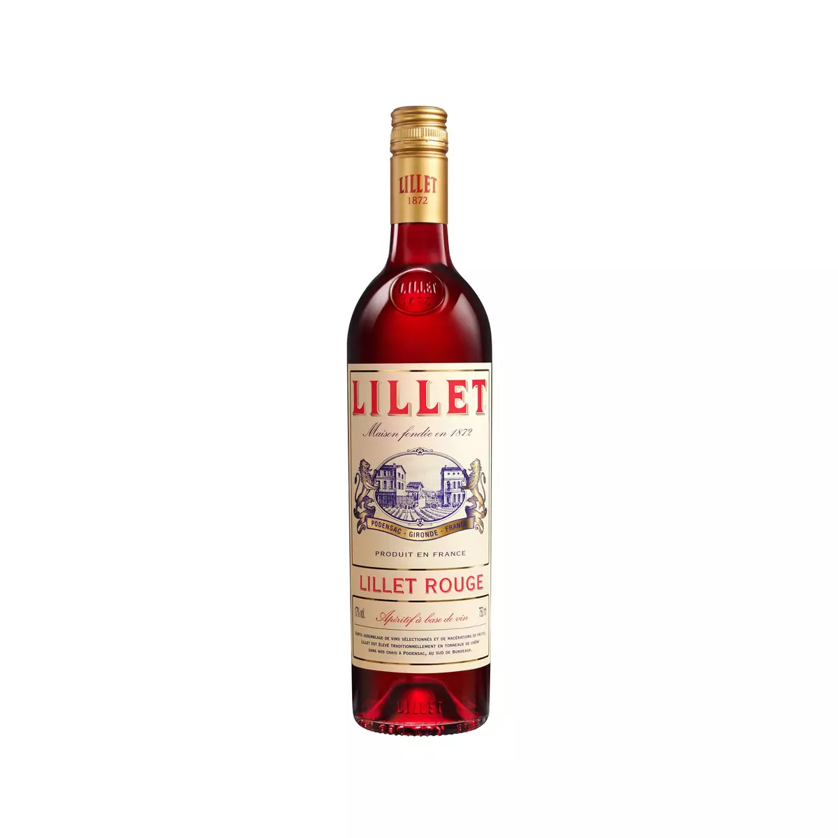 LILLET Apéritif à base de vin rouge 17% 75cl