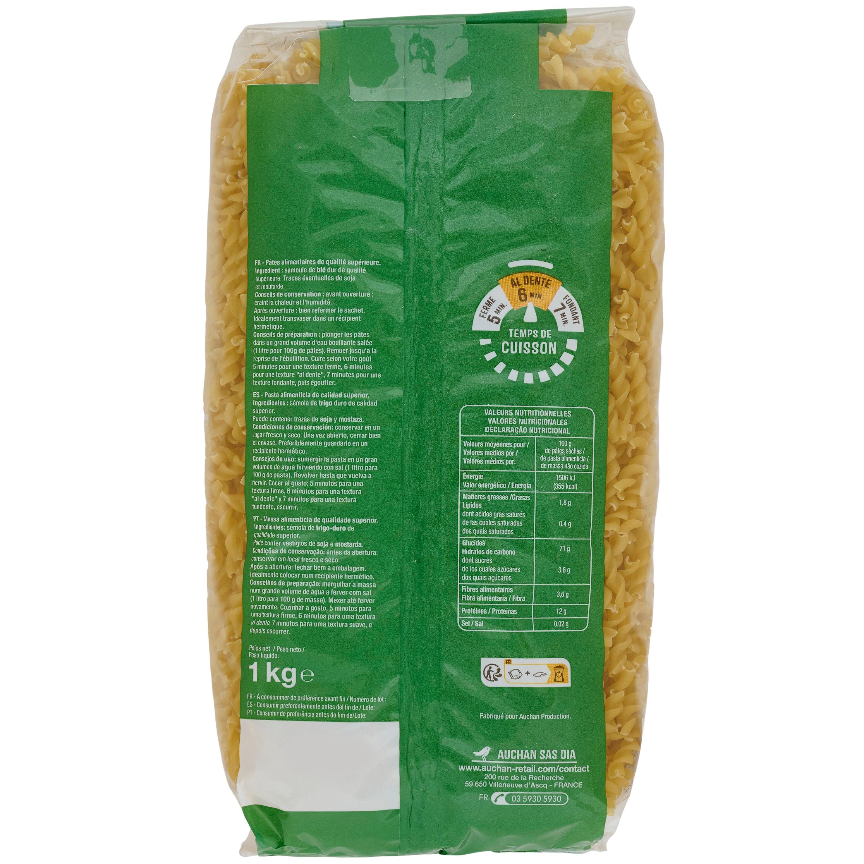 Voir la diapositive 2 : AUCHAN Torti 1kg