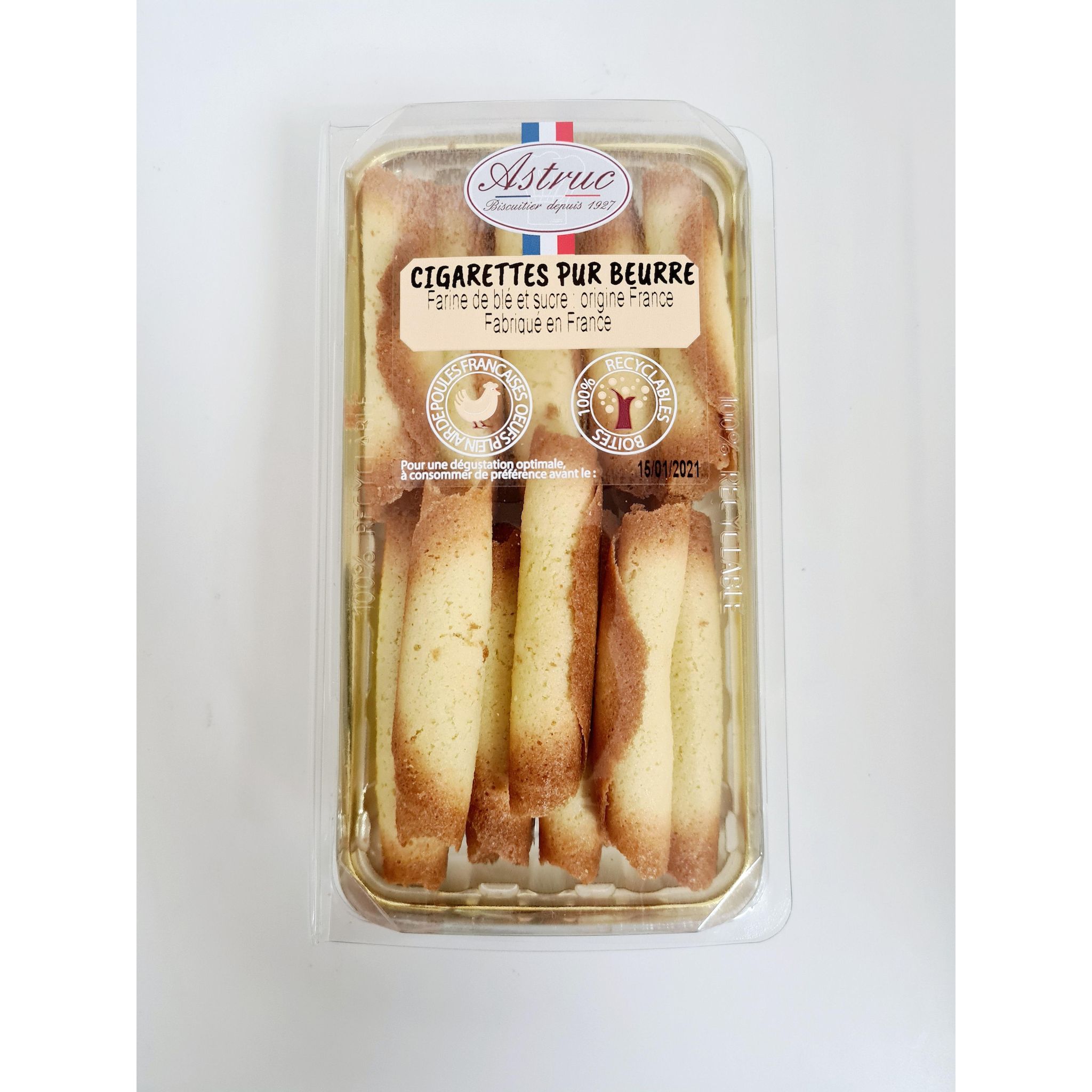 ASTRUC Cigarette pur beurre 150g