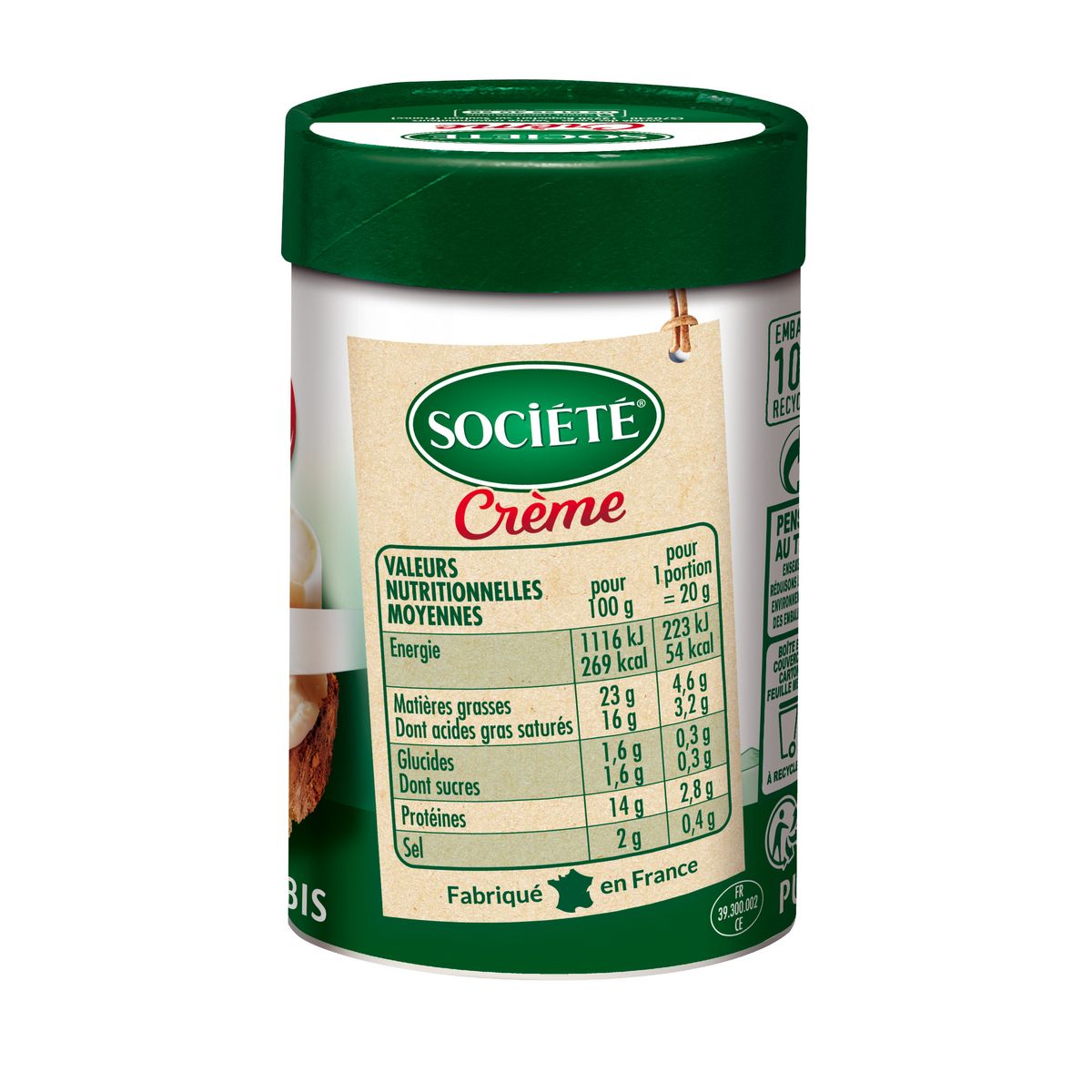 SOCIETE Crème de fromage fondu de brebis 100g