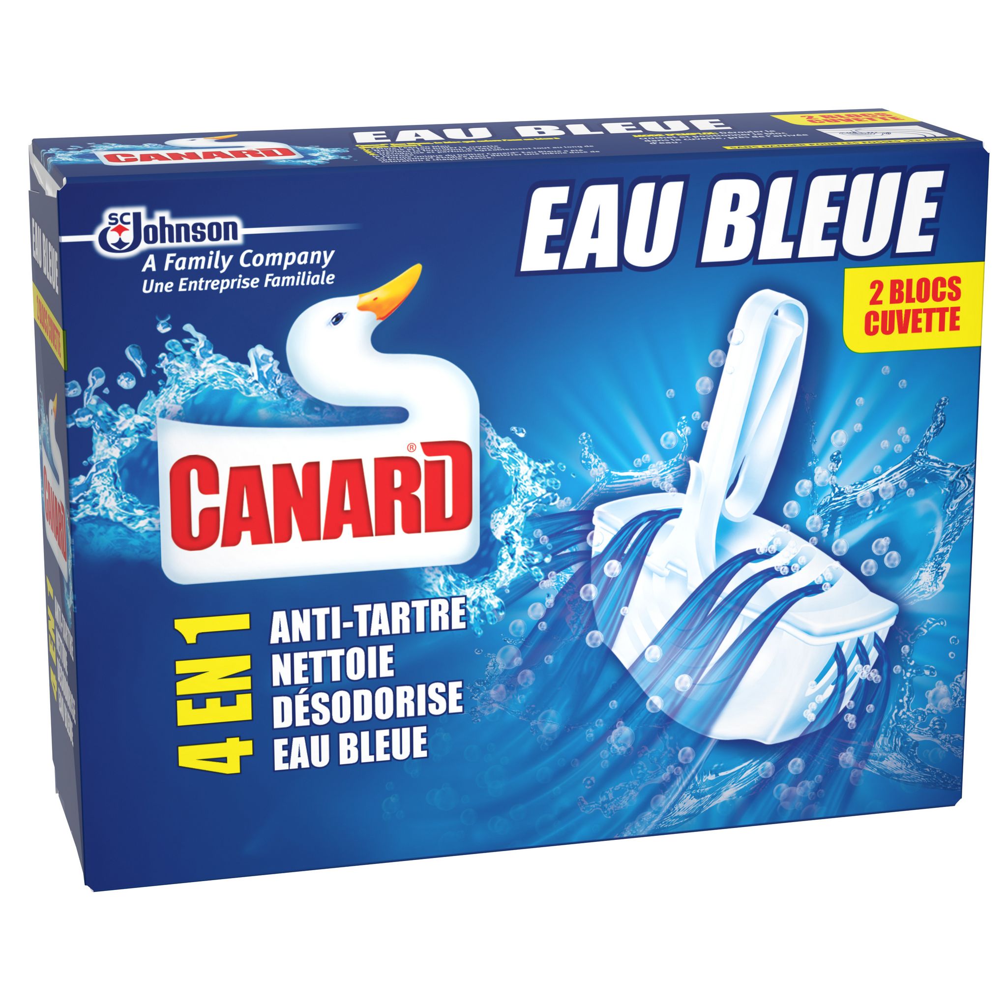 Voir la diapositive 2 : CANARD Blocs WC eau bleue 2 blocs