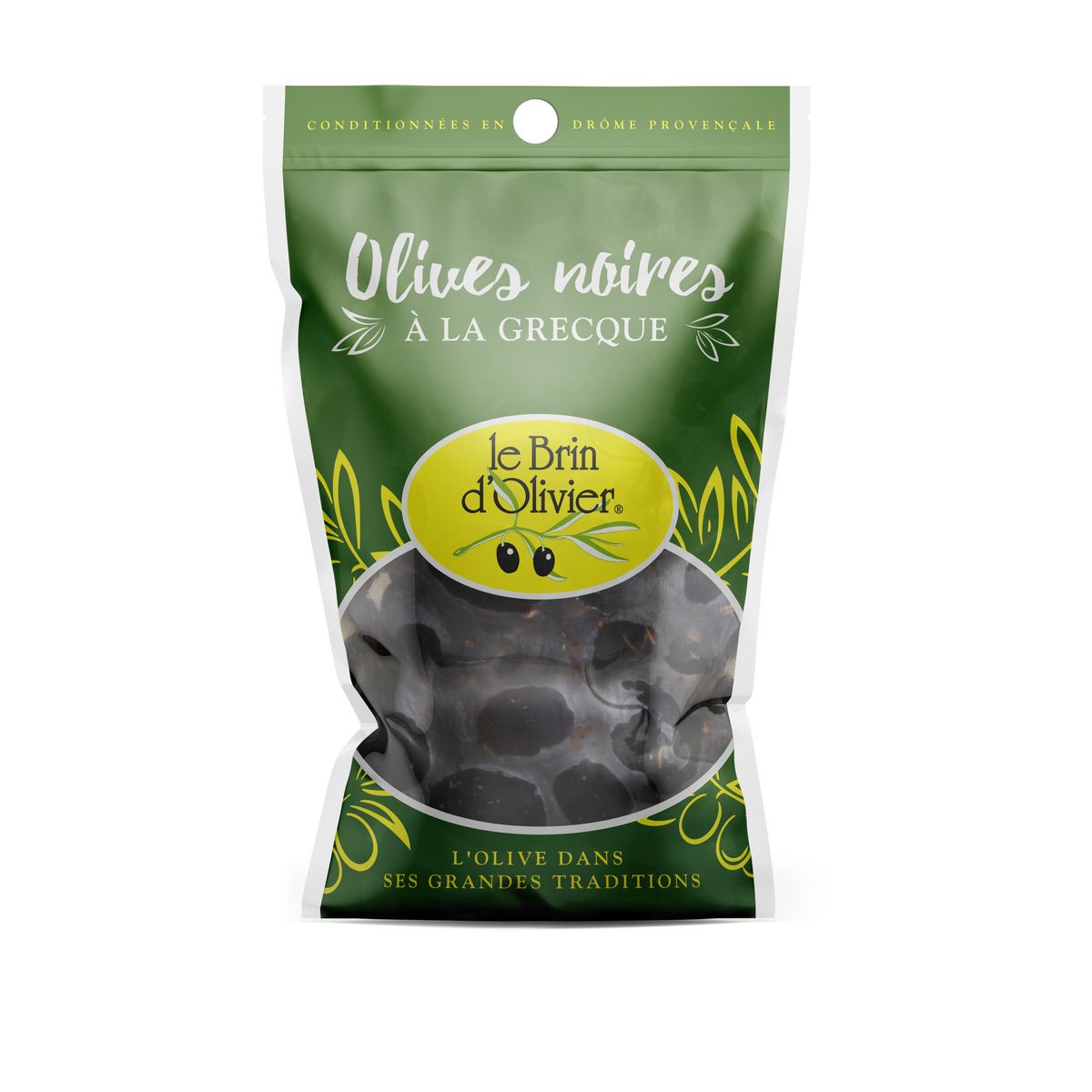 LE BRIN D'OLIVIER Olives noires à la grecque 150g
