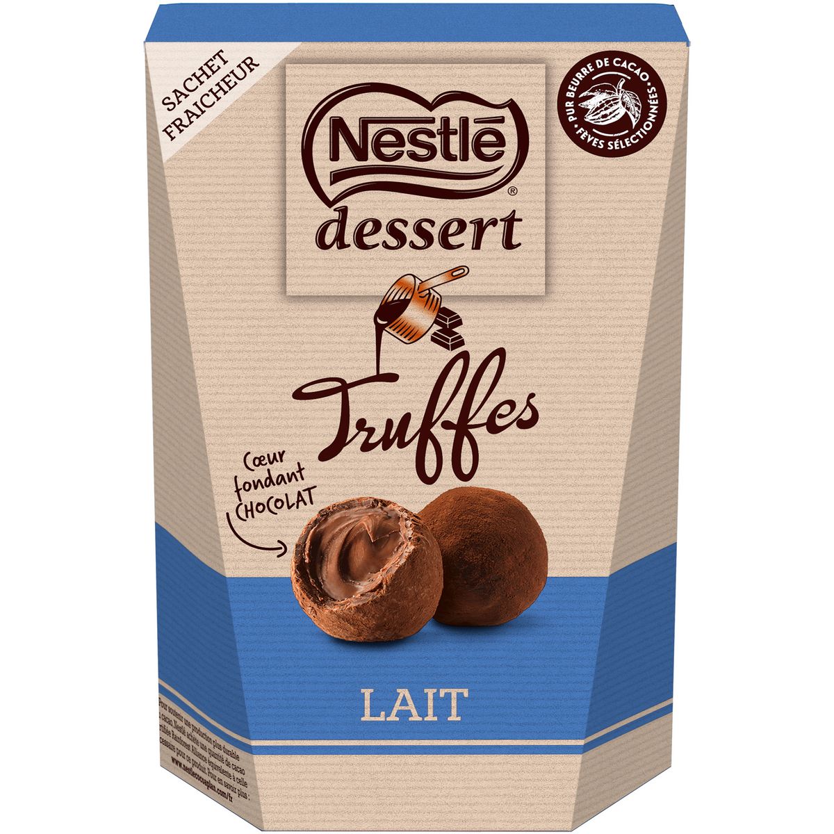 NESTLE Truffes au chocolat au lait coeur fondant 250g