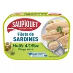SAUPIQUET Filets de sardines sans arêtes à l'huile d'olive 100g