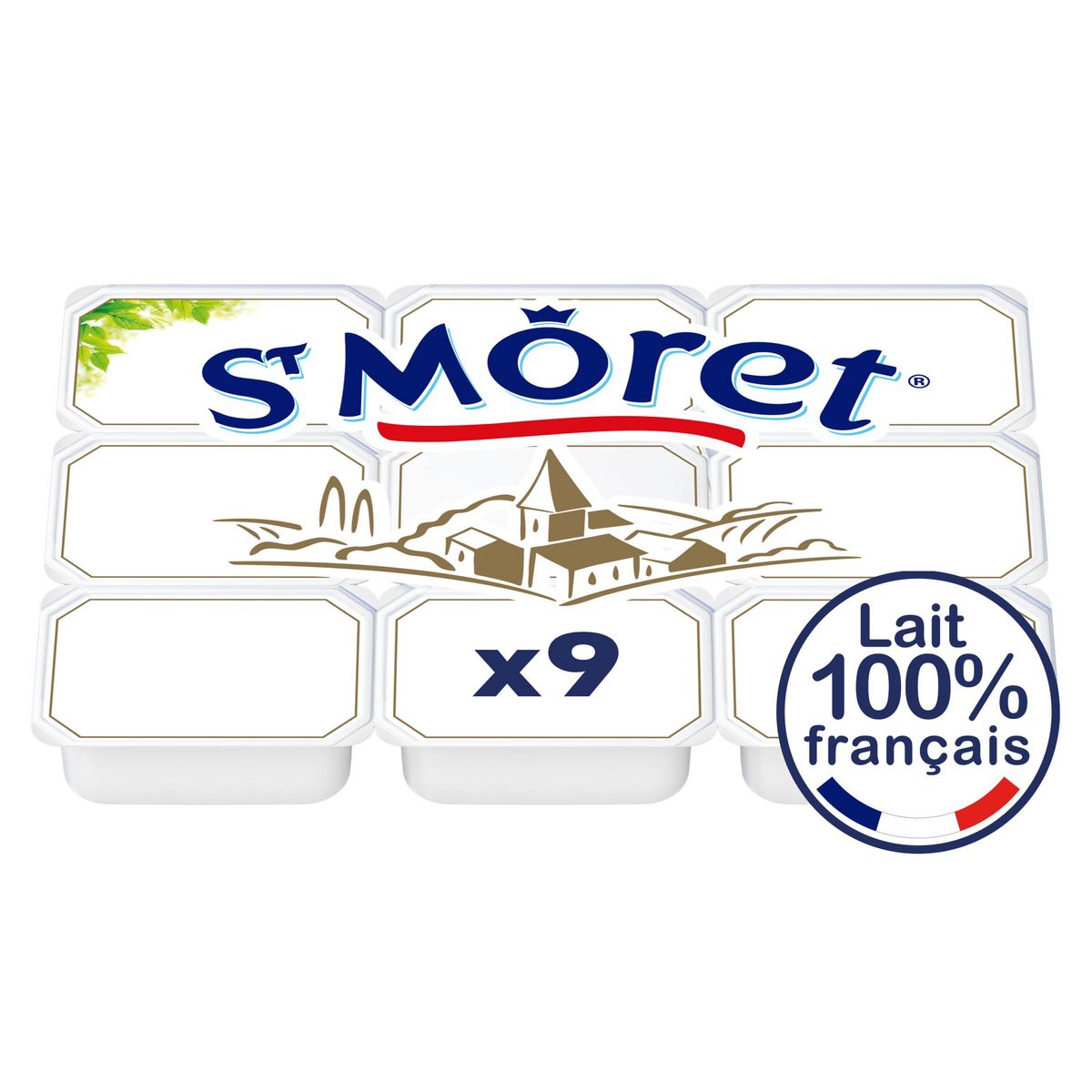 ST MORET Fromage à tartiner portion individuelle 9 parts 180g