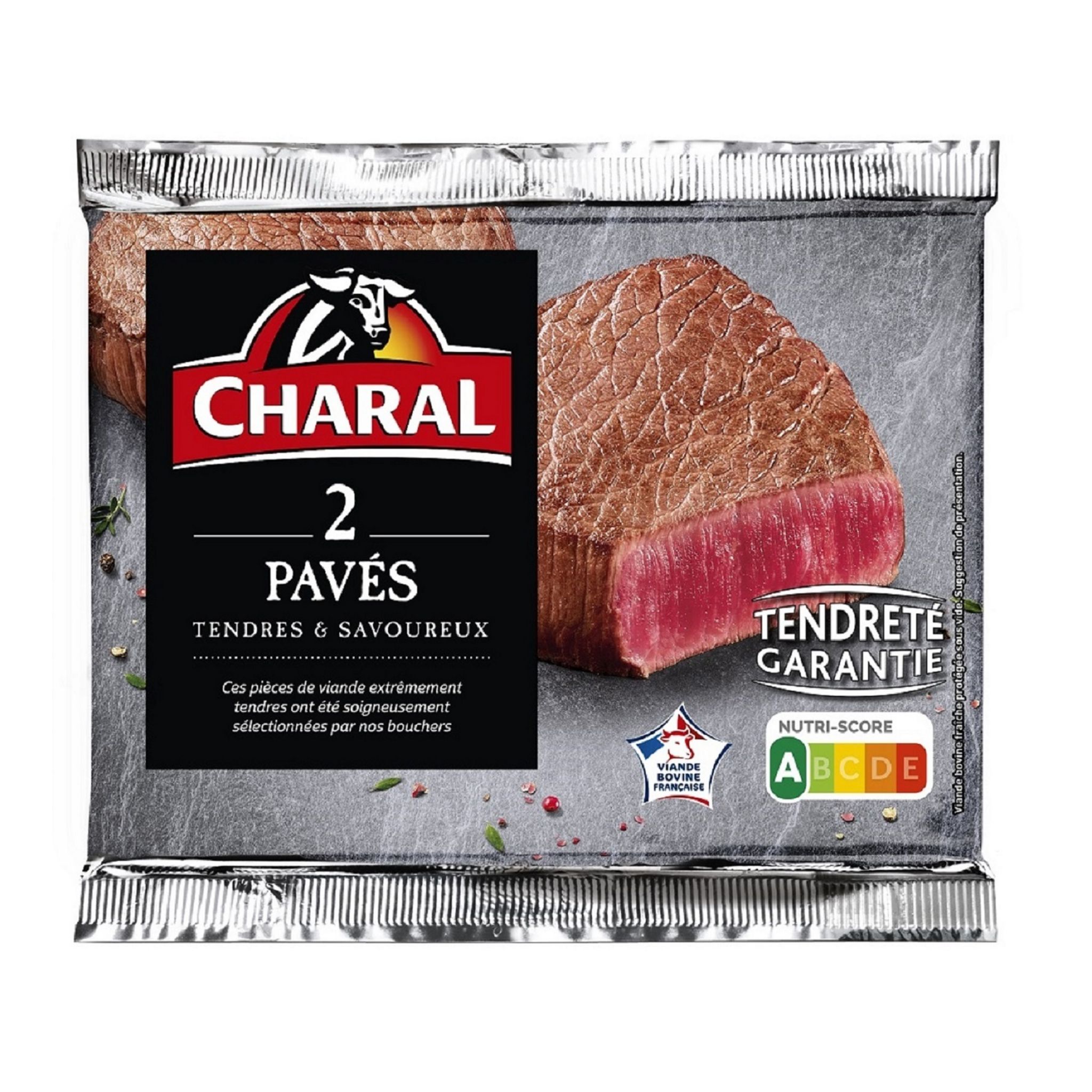 CHARAL Pavés de bœuf 2 pièces 280g
