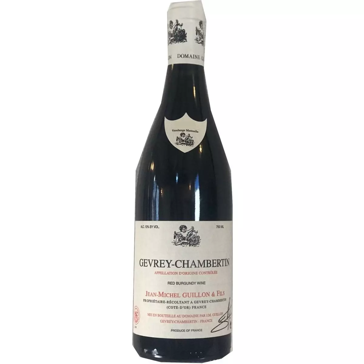 Vin rouge AOP Gevrey-Chambertin Domaine Guillon 75cl