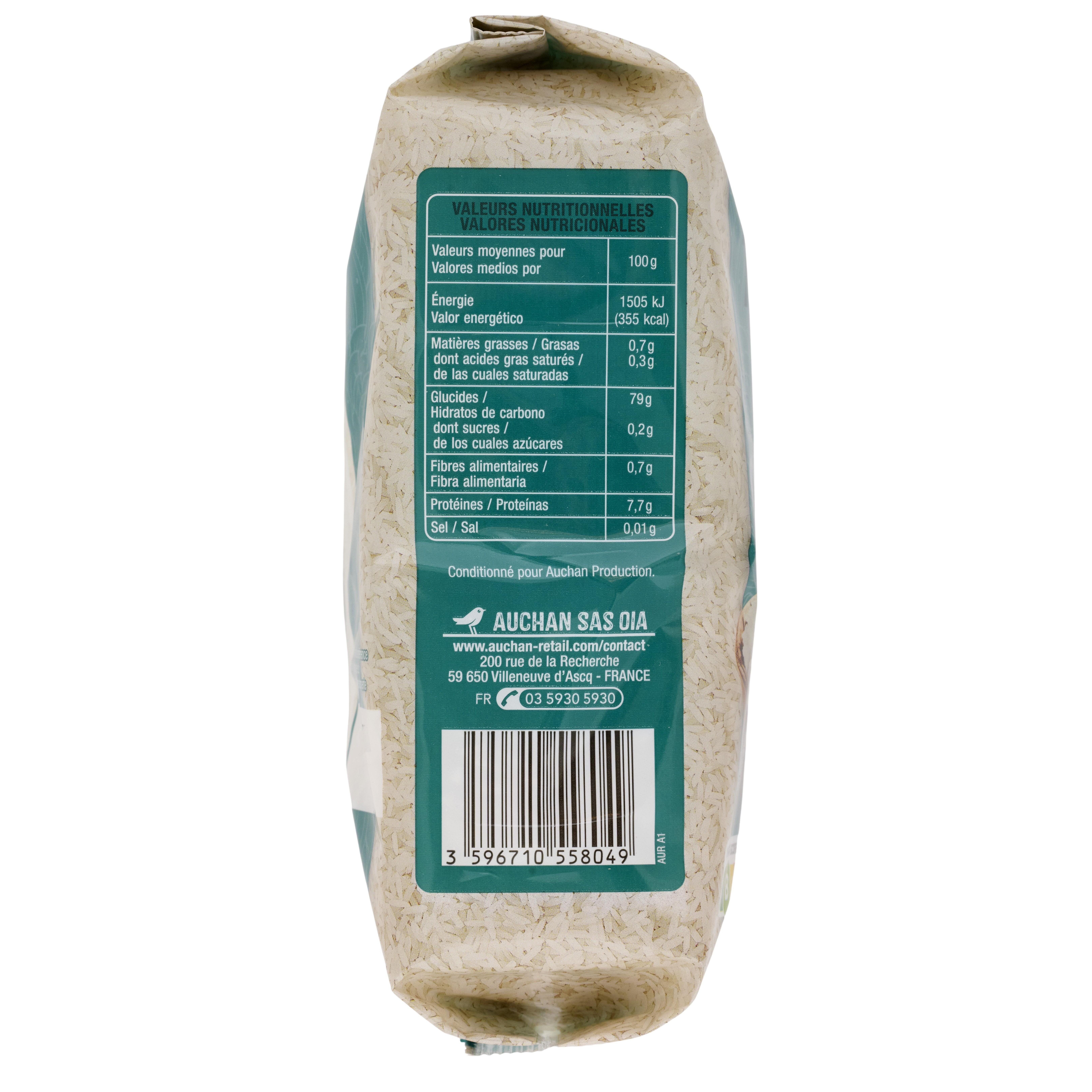 Voir la diapositive 2 : AUCHAN Riz thaï prêt en 11min 1kg